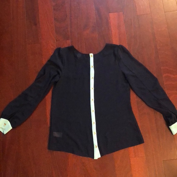 Forever 21 Color Block Blouse - Picture 4 of 5